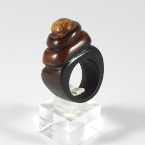 Bague en Ébène et Cocobolo