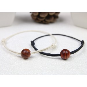 Couple de Bracelets perles en Bois de rose