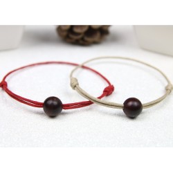 Couple de Bracelets perles en Bubinga