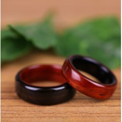 Duo d'alliances en Ebène et Padouk