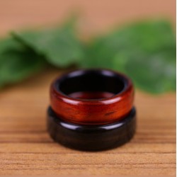 Duo d'alliances en Ebène et Padouk