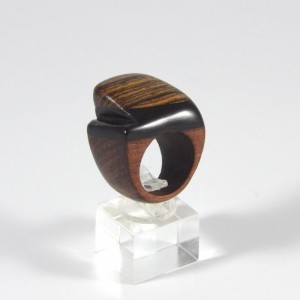 Bague en Bocote, Ébène, Cocobolo et Nicaragua